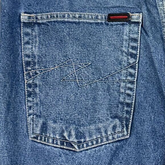 Vintage 90's Fubu Jeans Men's 34x34 Cargo Deep Pocket Relaxed Fit Faded Denim - Picture 15 of 16